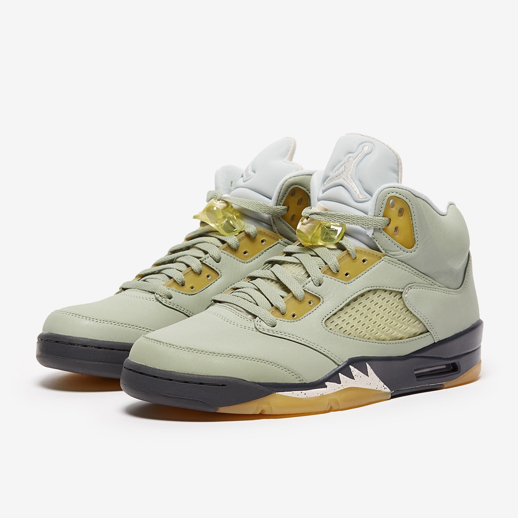 Air Jordan 5 Retro - Jade Horizon/Desert Sand/Light Sliver - Mens Shoes