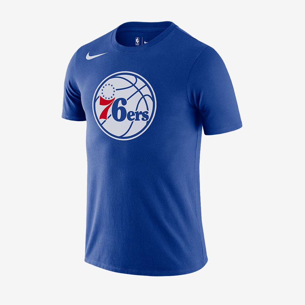 Nike NBA Philadelphia 76ers Dri-FIT NBA Logo Tee - Rush Blue - Mens ...