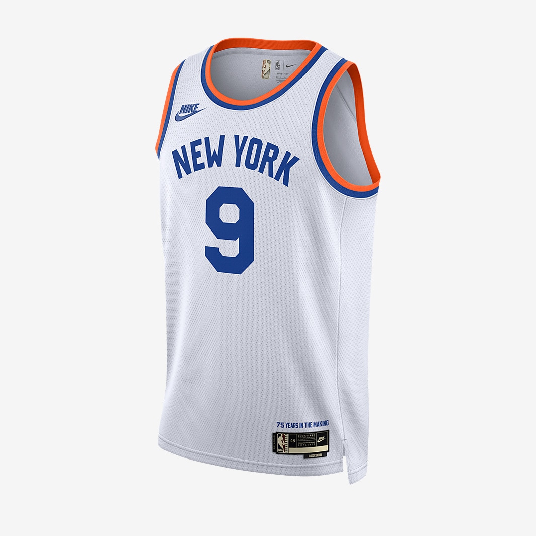 RJ Barrett New York Knicks Game-Used #9 White Jersey vs. Los Angeles  Clippers on February 4, 2023
