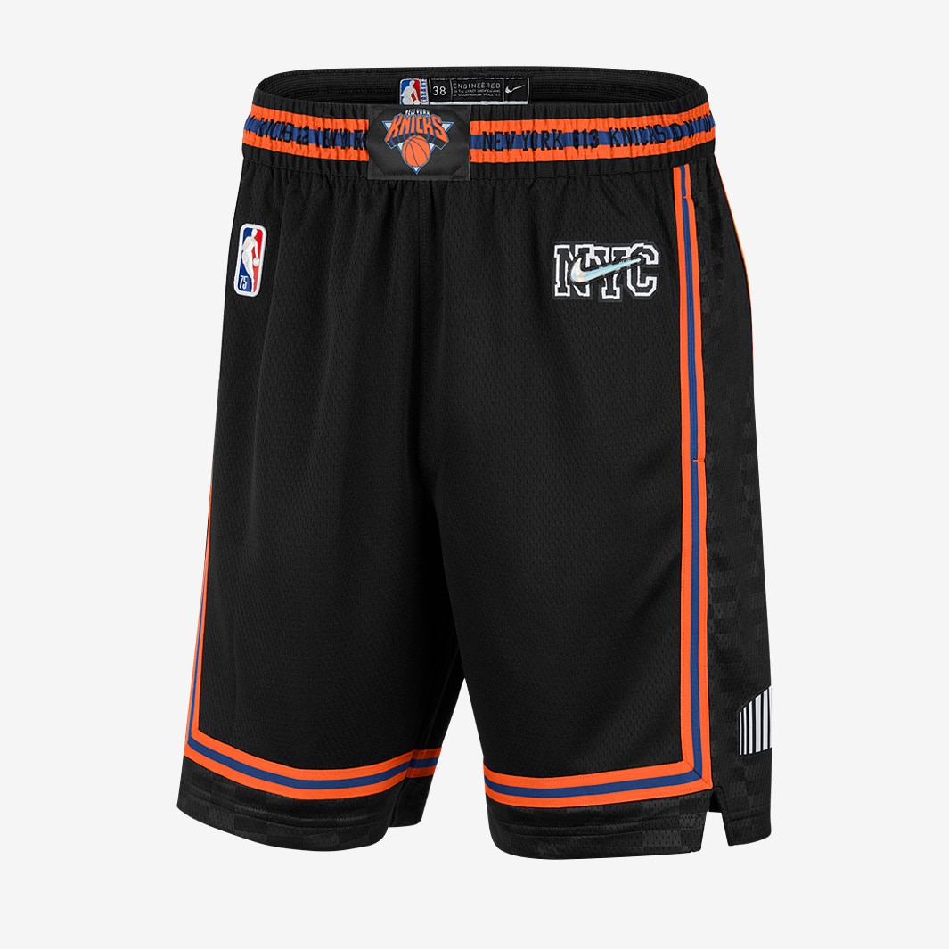 Nike NBA New York Knicks Mixtape Swingman Shorts - Black - Mens Replica