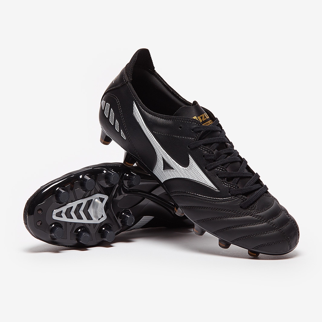 Mizuno Morelia Neo III Pro FG - Black/Galaxy Silver/Black - Mens Boots ...