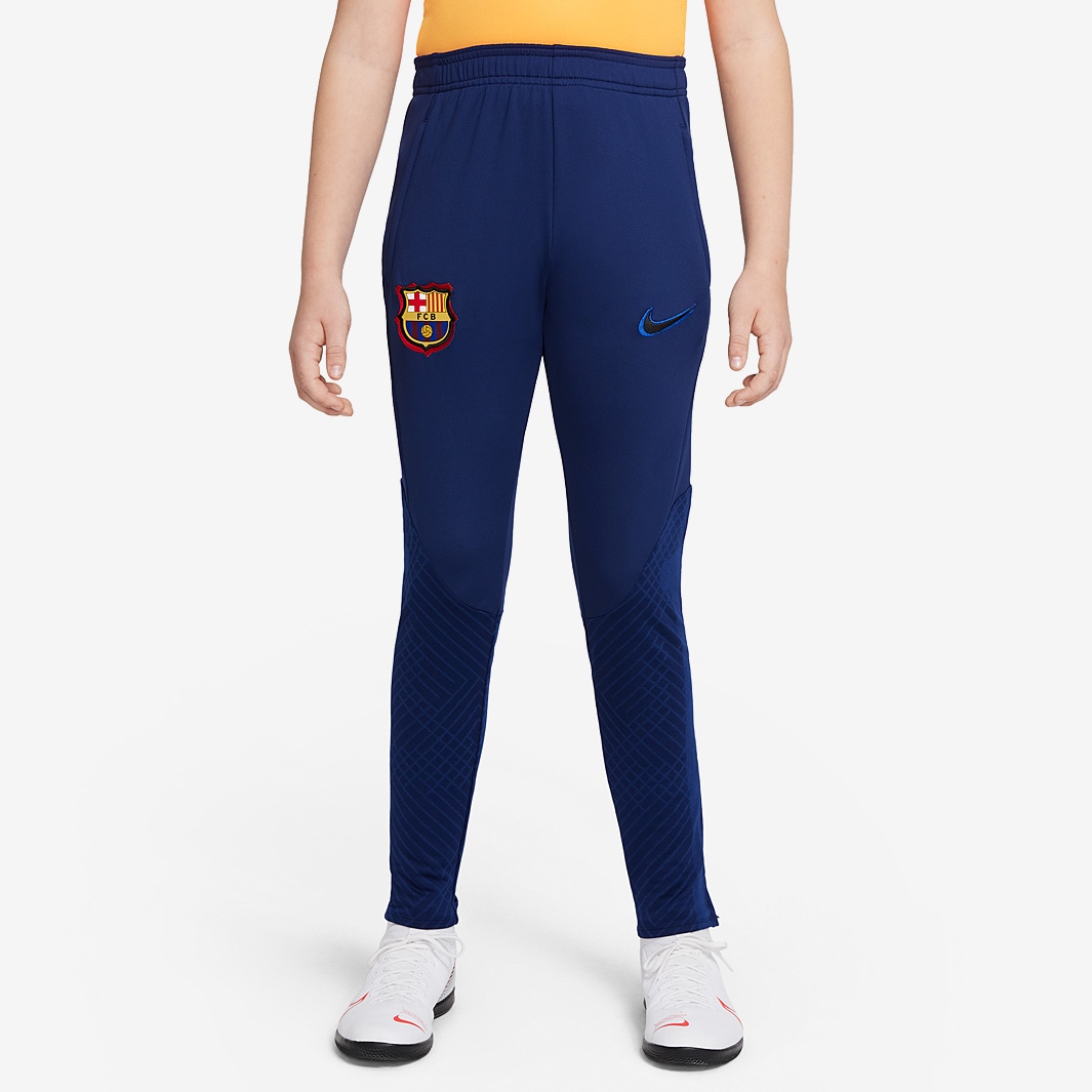 Nike FC Barcelona 21/22 Kids Strike Pant - Blue Void/Vivid Orange/Black ...