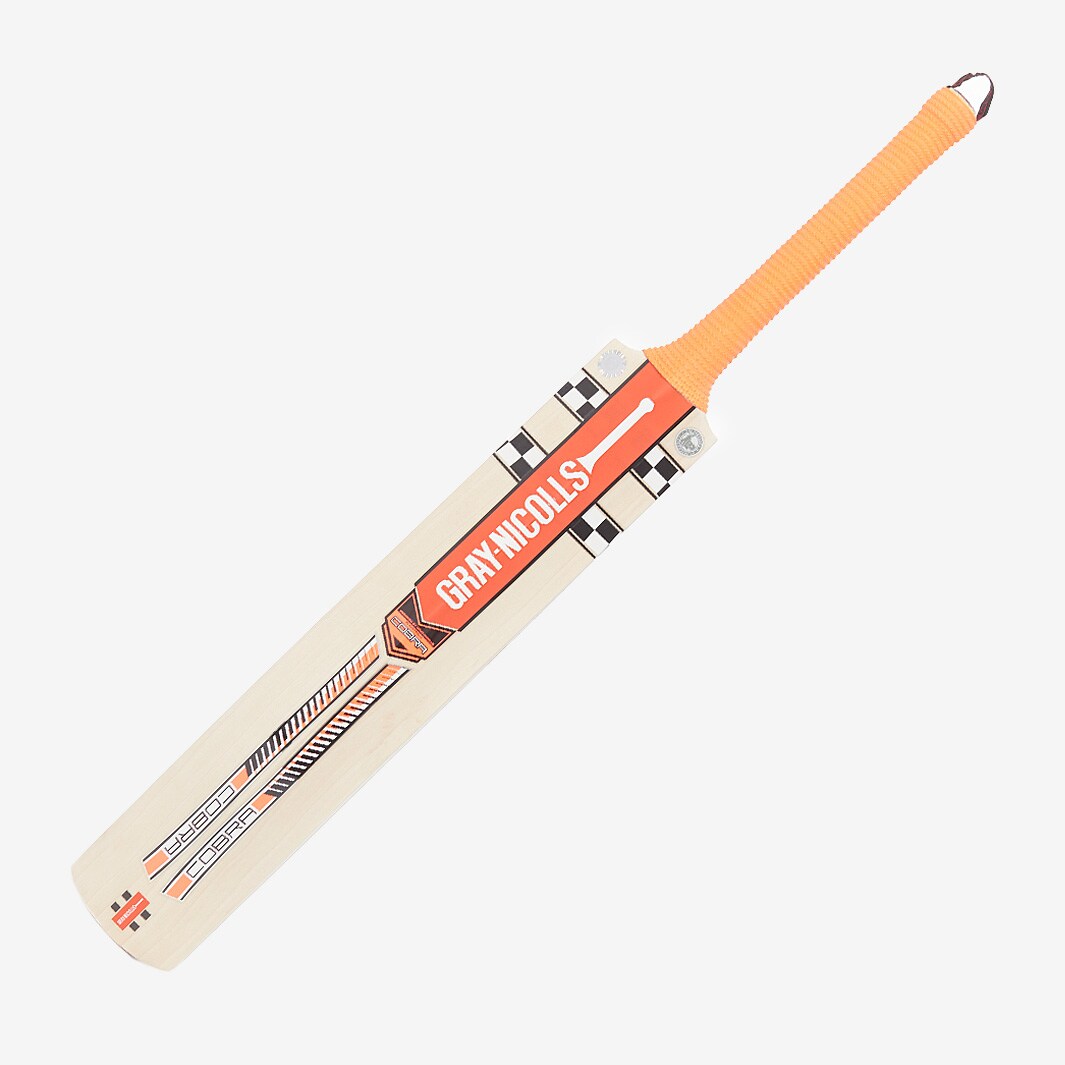GrayNicolls Cobra Players Cricket Bat Orange/Silver Cricket Bats