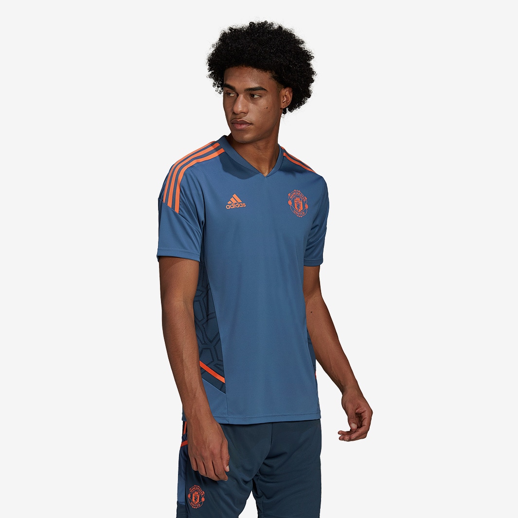 adidas Manchester United 22/23 Training Shirt - Crew Blue - Mens Replica