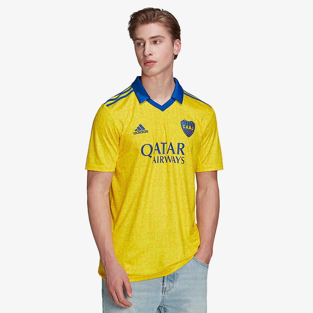 Boca Juniors Adidas Third Replacement Shirt Yellow Amarilla 2022 FREE  SHIPPING