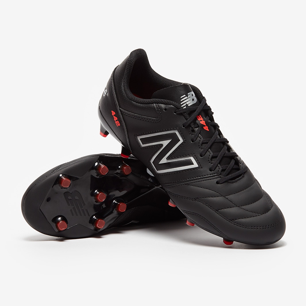 New Balance 442 V2 Team FG - Black/White - Mens Boots | Pro:Direct Soccer