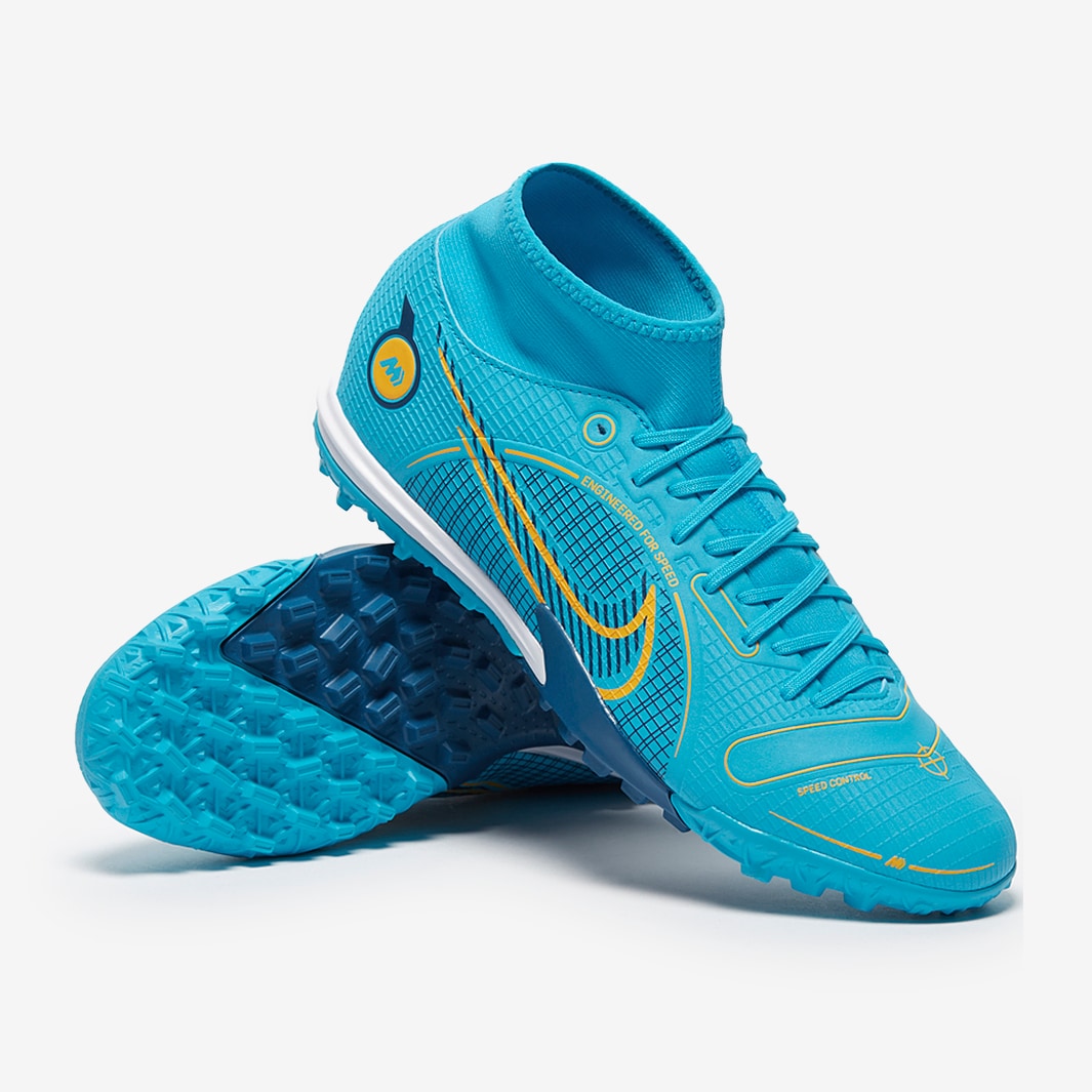 Firmar Humilde desnudo Nike Mercurial Superfly VIII Academy TF - Chlorine Blue/Laser Orange/Marina  - Mens Soccer Cleats 