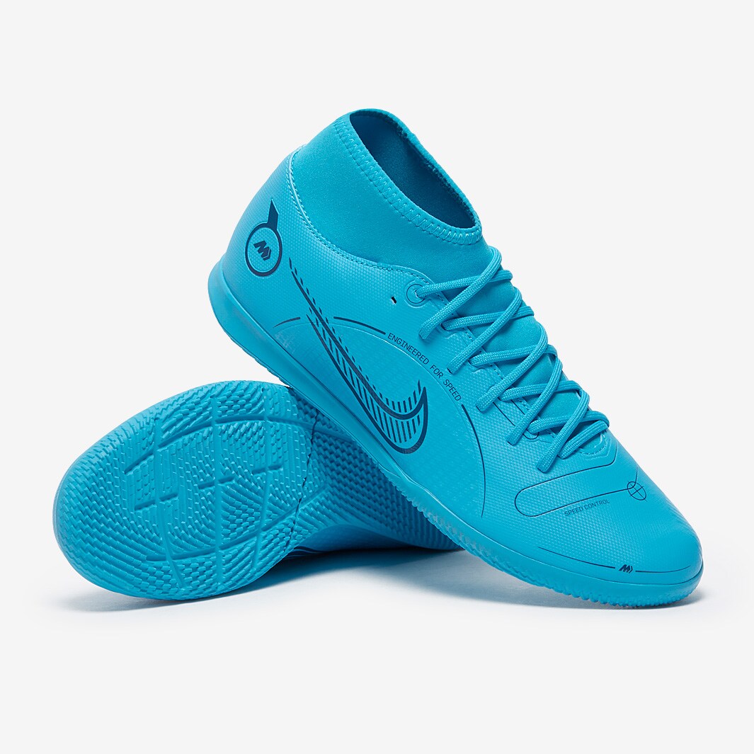 Nike Mercurial Superfly VIII Club IC Chlorine Blue/Laser Orange