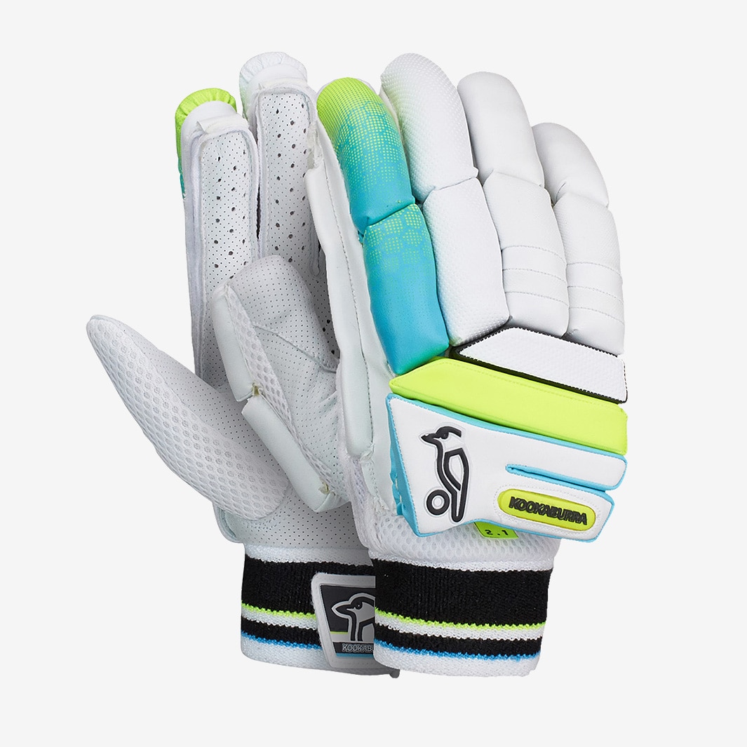 Kookaburra Rapid 2.1 LH Batting Gloves White/Blue/Yellow Batting
