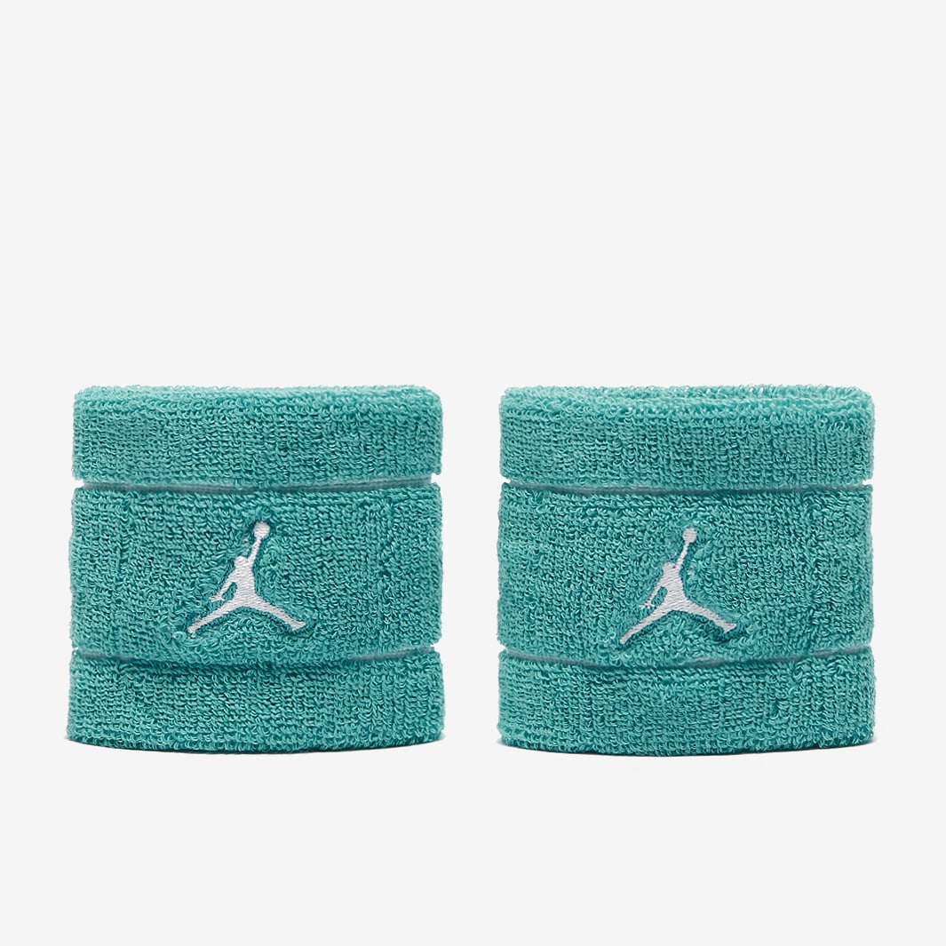Jordan Dri-FIT Terry Wristbands 2 Pack - Washed Teal/Washed Teal/White ...