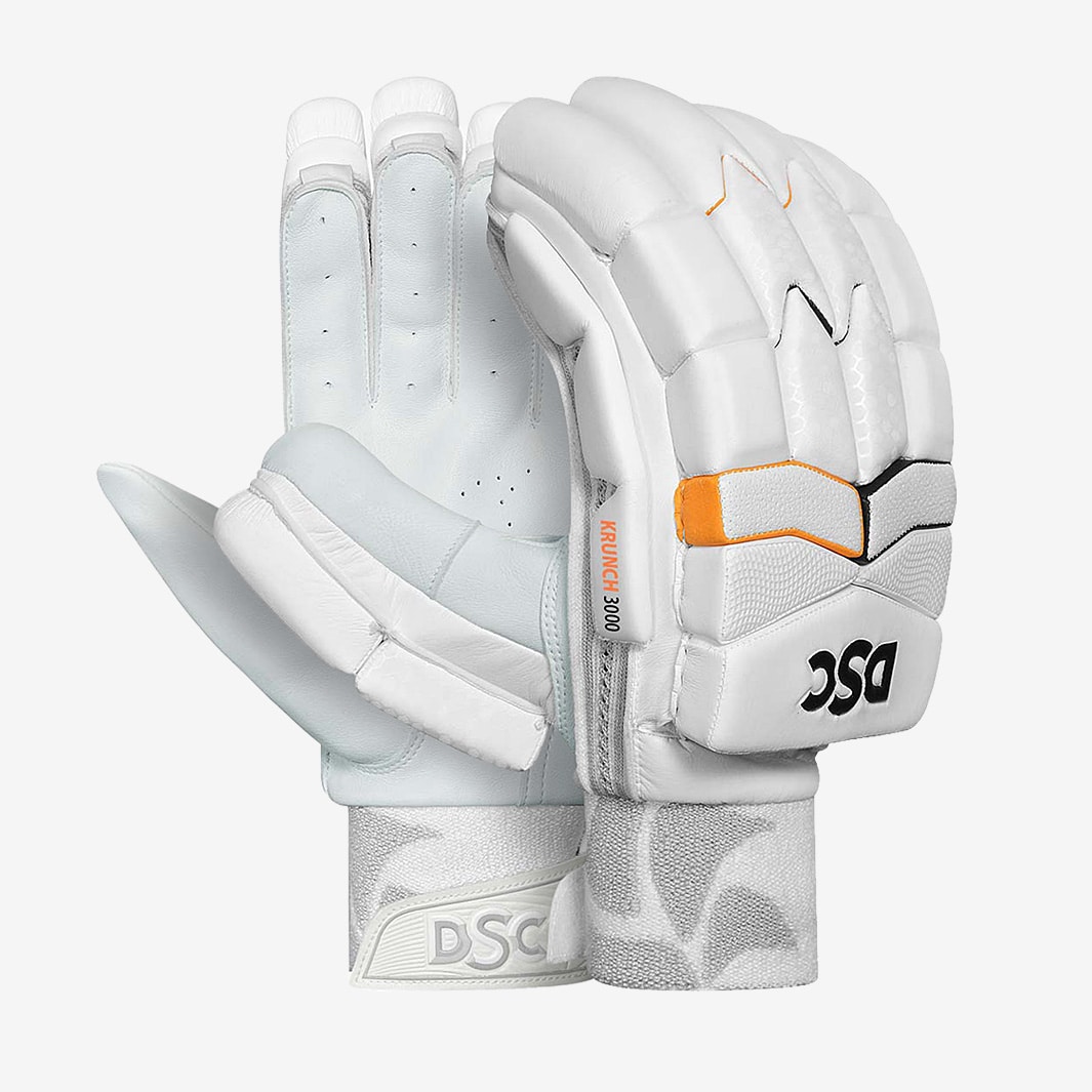 DSC Krunch 3000 LH Batting Gloves White/Orange/Black Batting