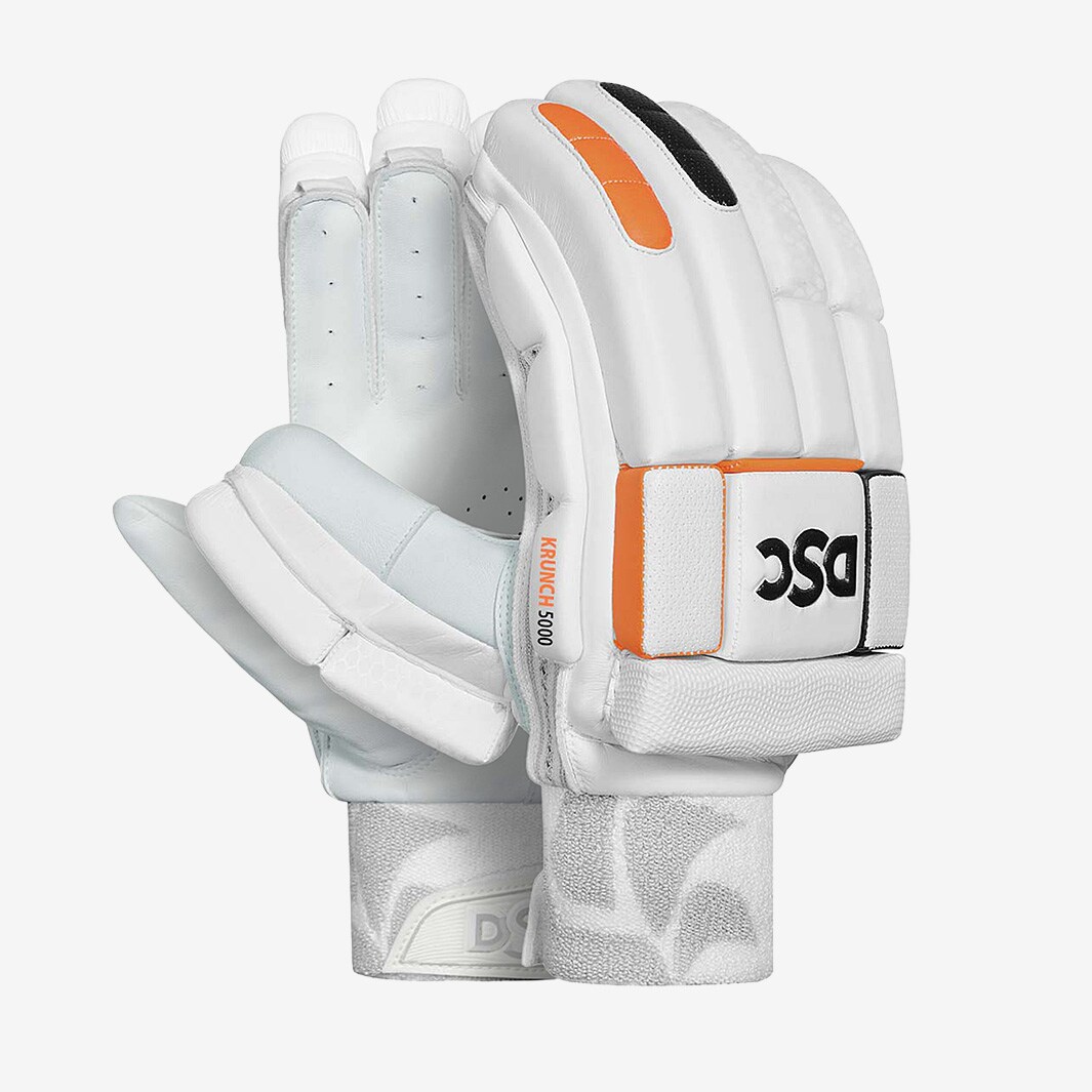 DSC Krunch 5000 LH Batting Gloves White/Orange/Black Batting