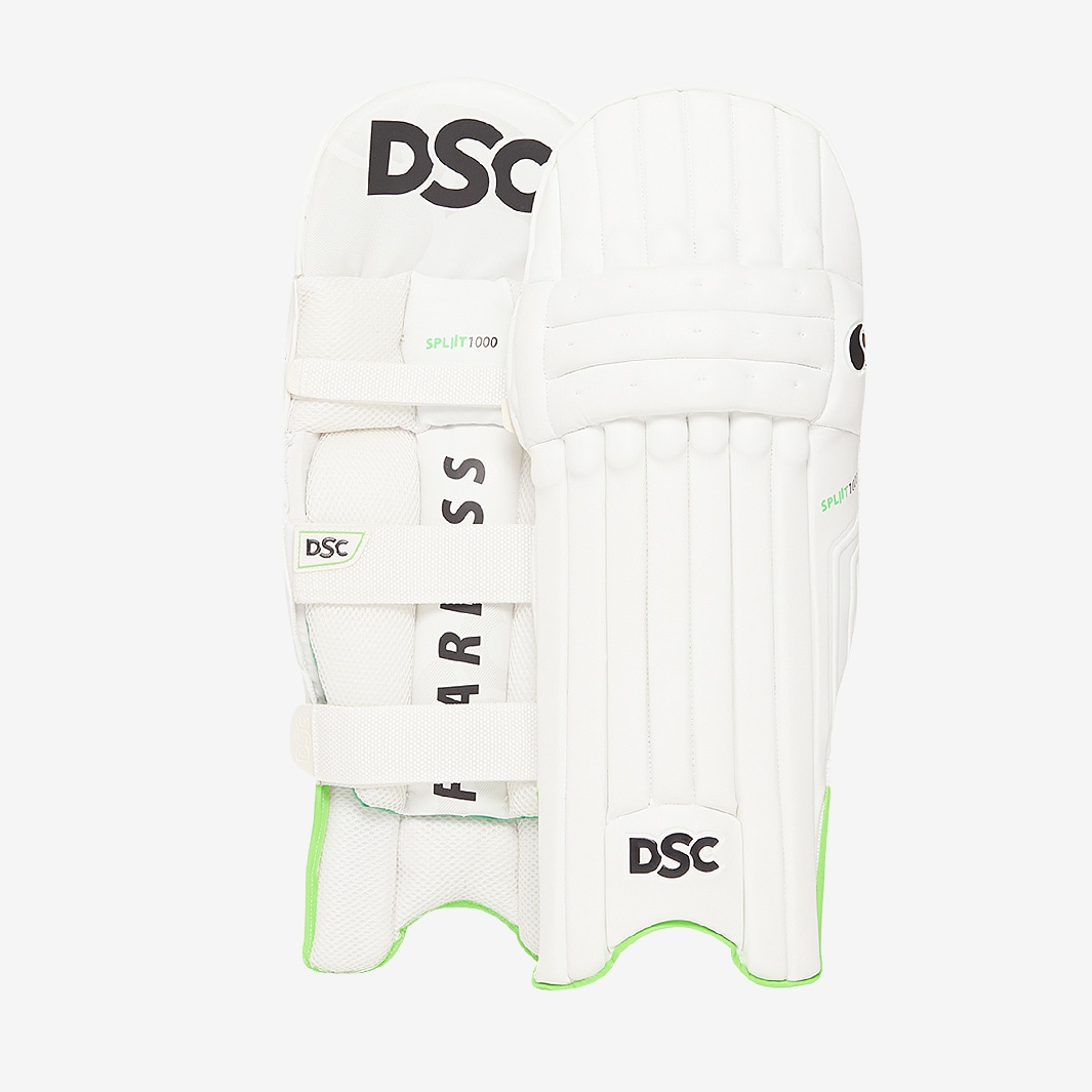 DSC Split 1000 LH Batting Pads White/Green/Black Batting Equipment