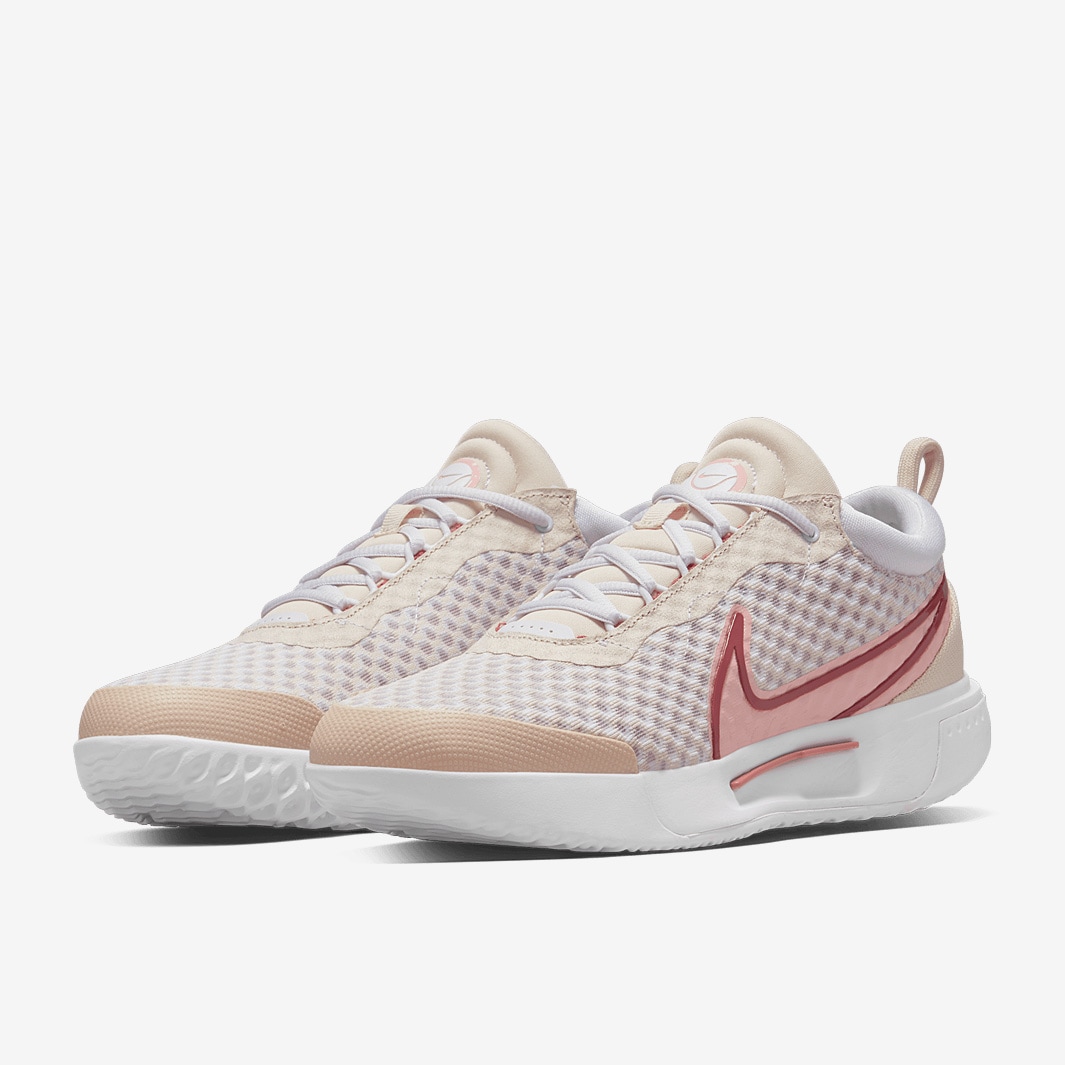 Nike Womens Court Zoom Pro HC - Pearl White/Bleached Coral/Canyon Rust -  Womens Shoes