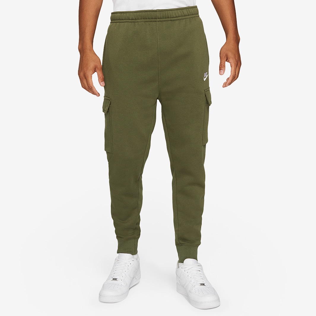Nike Sportswear Club Fleece Cargo Pants - Rough Green/Rough Green/White ...
