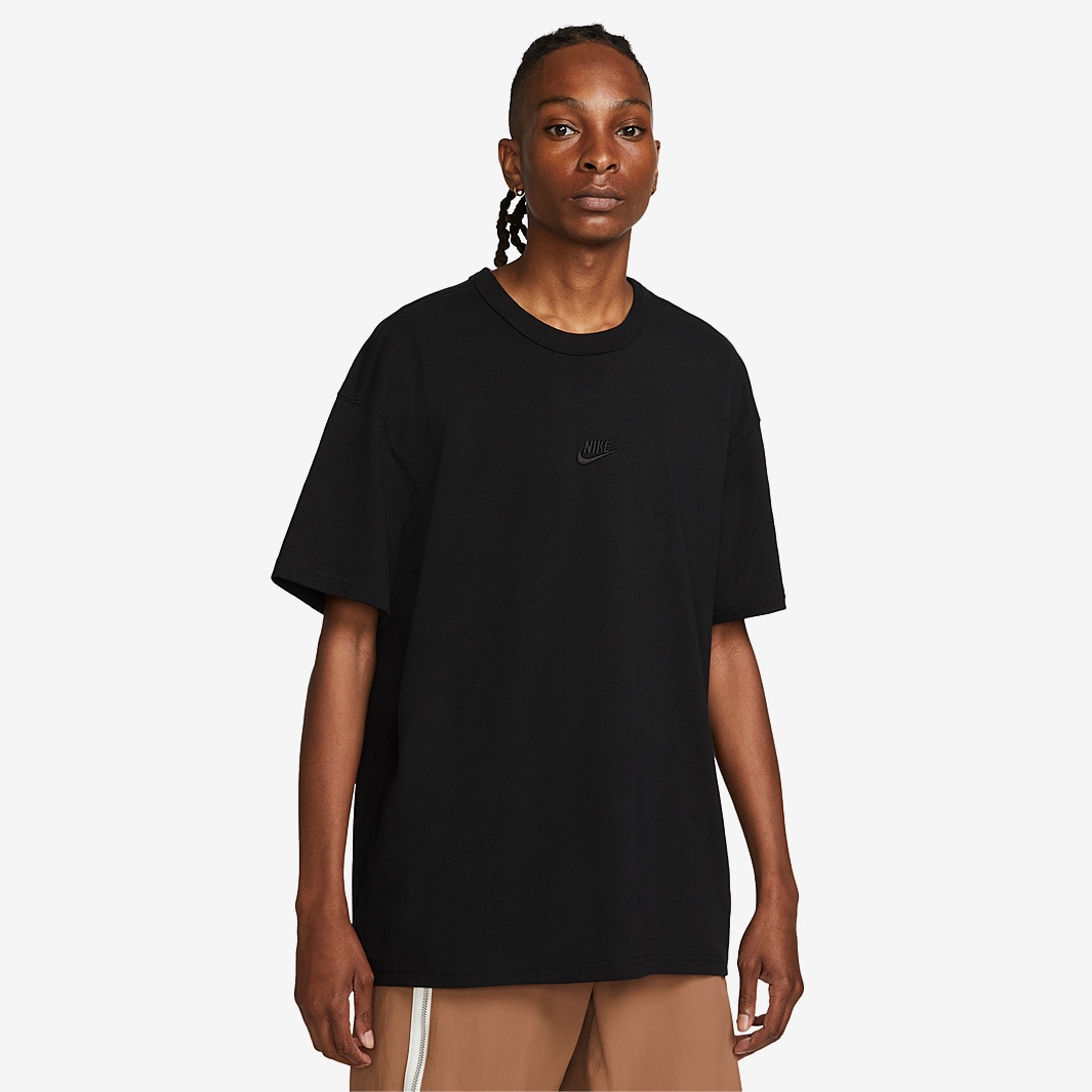 Nike Sportswear Premium Essentials T-Shirt - Black/Black - Tops - Mens ...