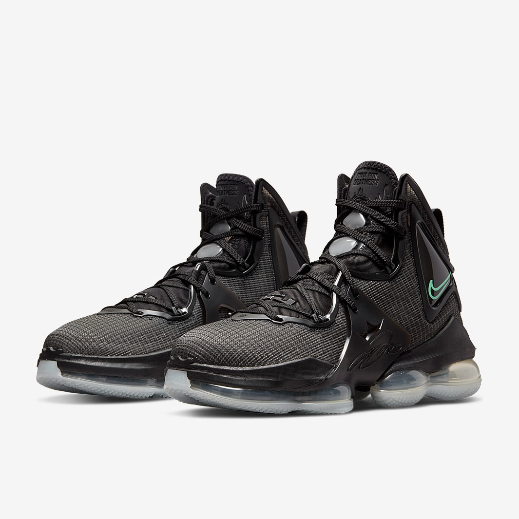 Nike LeBron 19 - Black/Green Glow/Anthracite - Mens Shoes | Pro:Direct ...