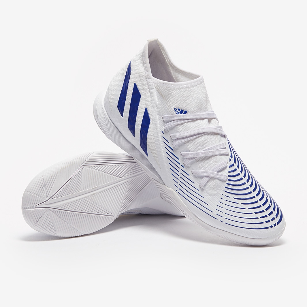 adidas Predator Edge.3 IN - White/Hi-Res Blue/White - Mens