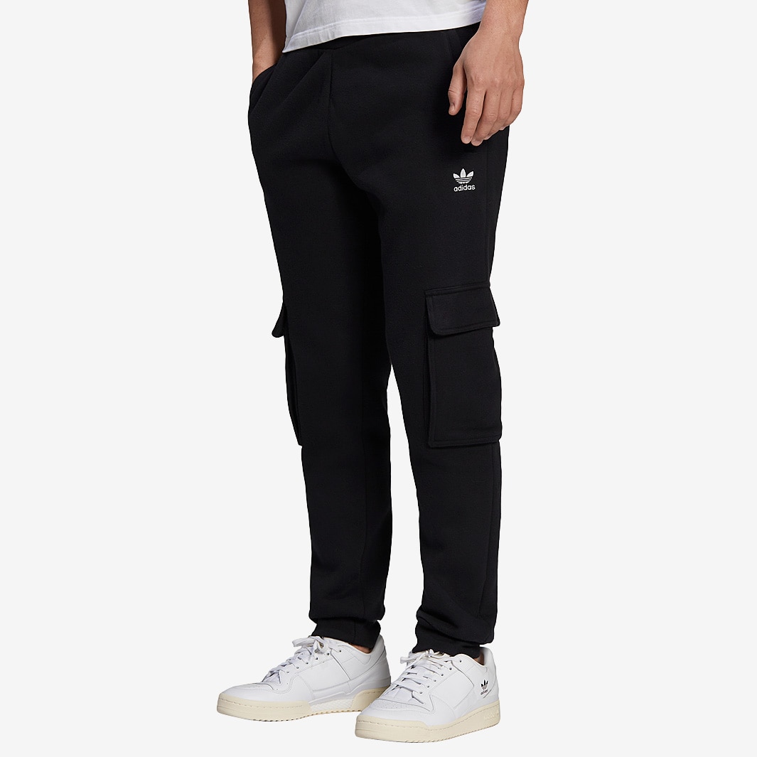 adidas Originals Essentials Cargo Pant - Black - Bottoms - Mens Clothing