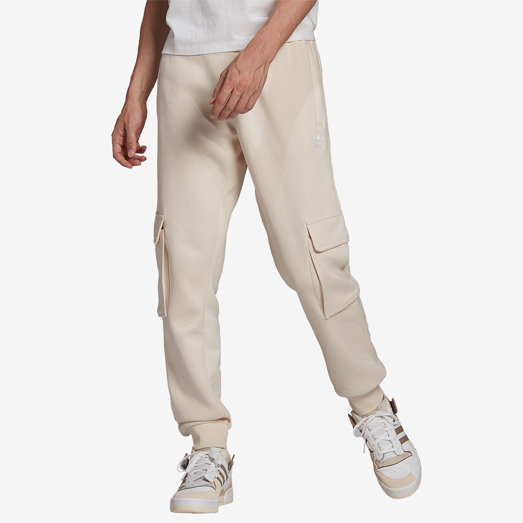adidas Originals Essentials Cargo Pant - Wonder White - Bottoms - Mens