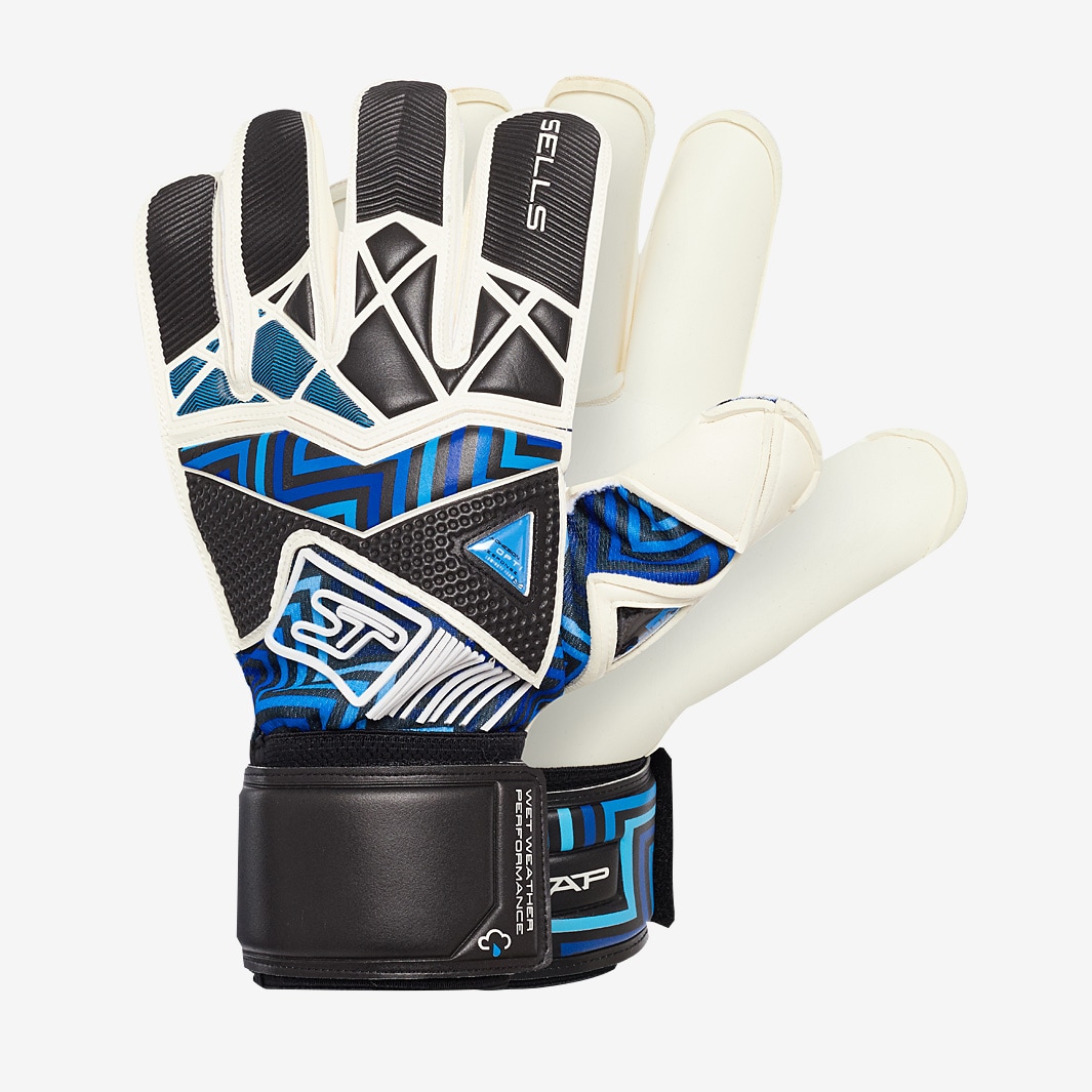 Sells Kids Wrap Aqua Storm Goalie Gloves | SGP202112J | FOOTY.COM