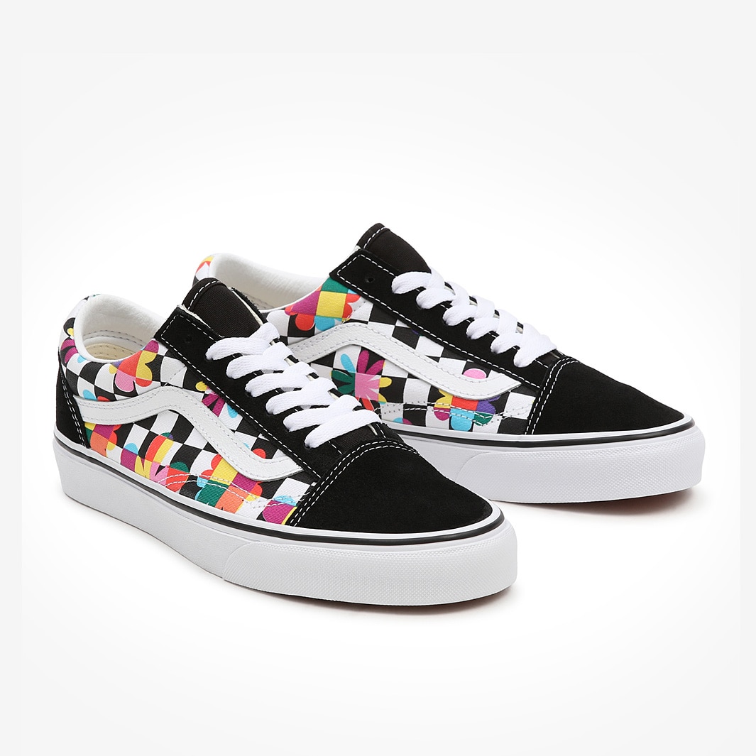 Rainbow checkered old skool vans deals