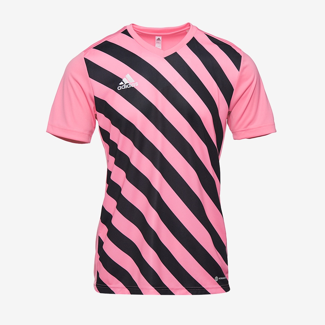 adidas Junior Entrada 22 GFX SS Shirt - Semi Pink Glow/Black - Junior ...