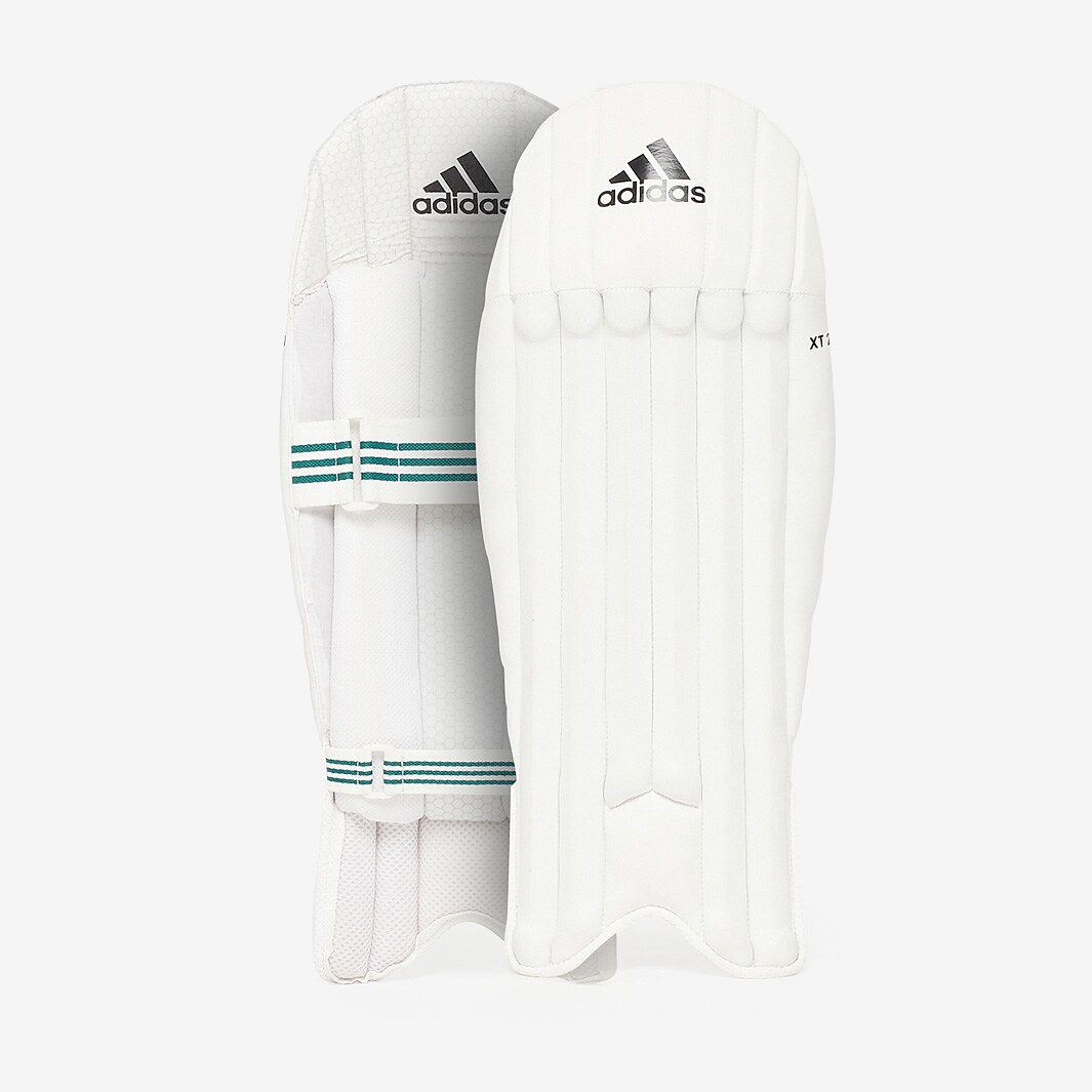 adidas XT 2.0 Wicket Keeping Pads White/Teal Wicket Keeping Equipment