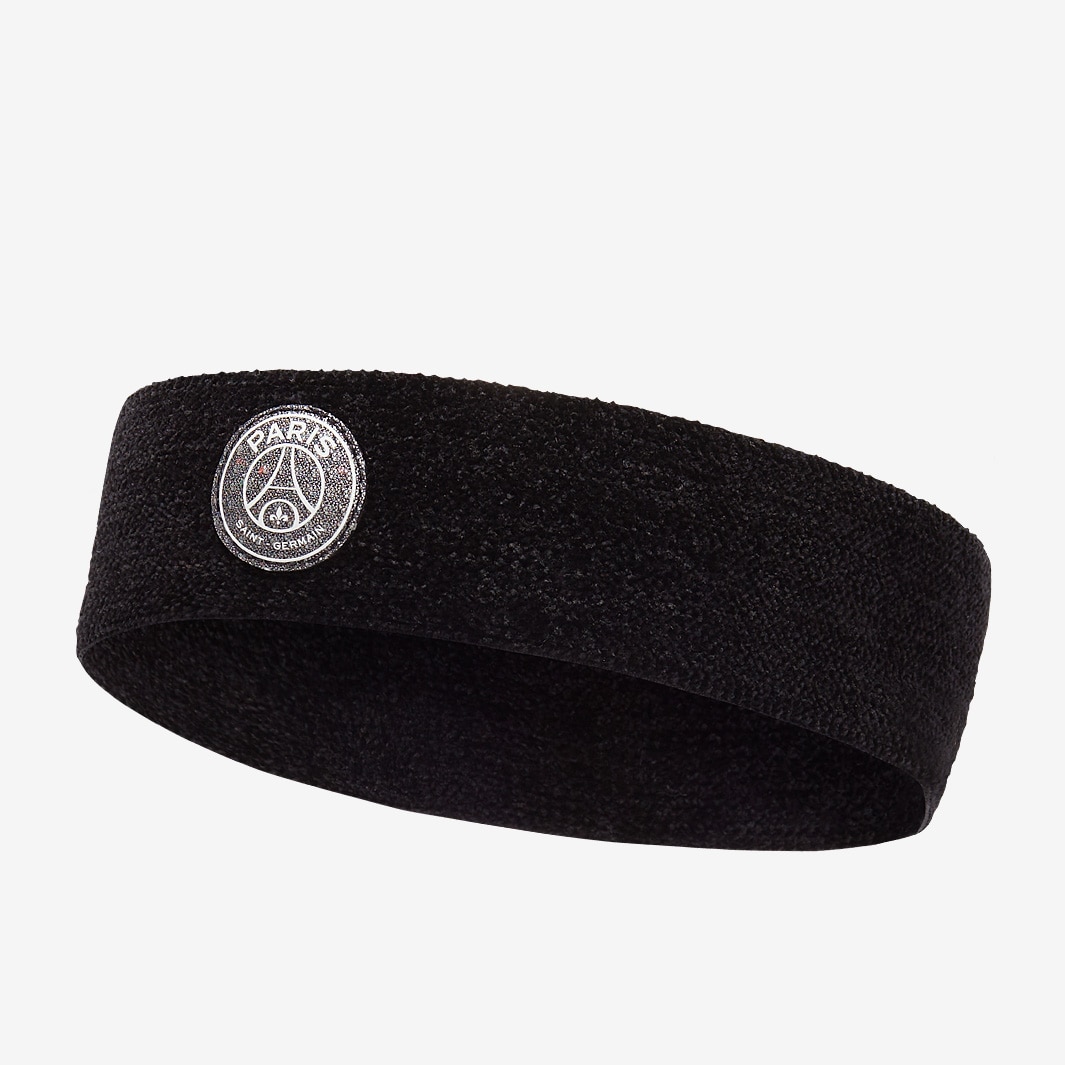 Jordan x PSG Chenille Headband - Black/White/Silver - Headbands ...