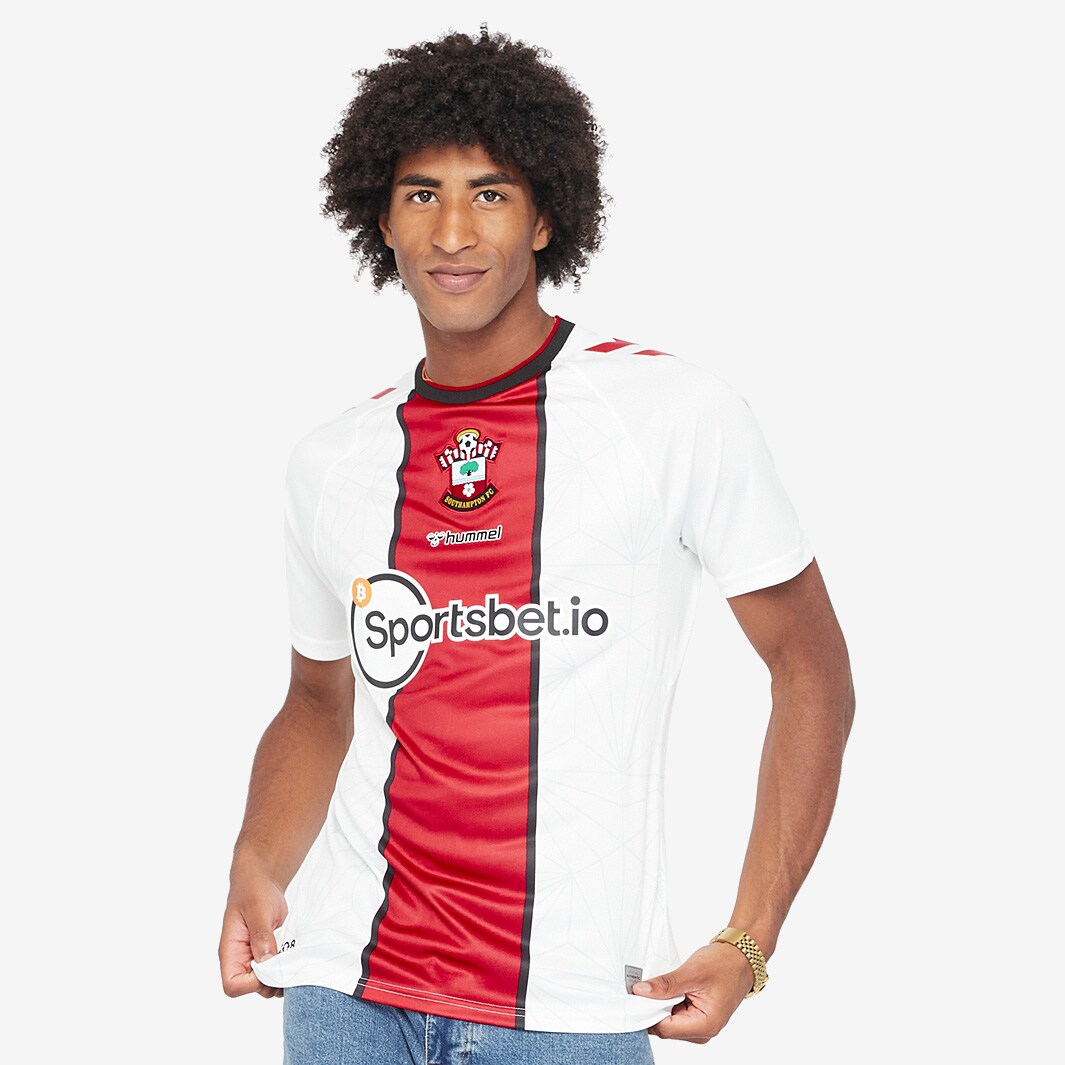 Hummel Southampton 22/23 Home Shirt White/Red Mens Replica