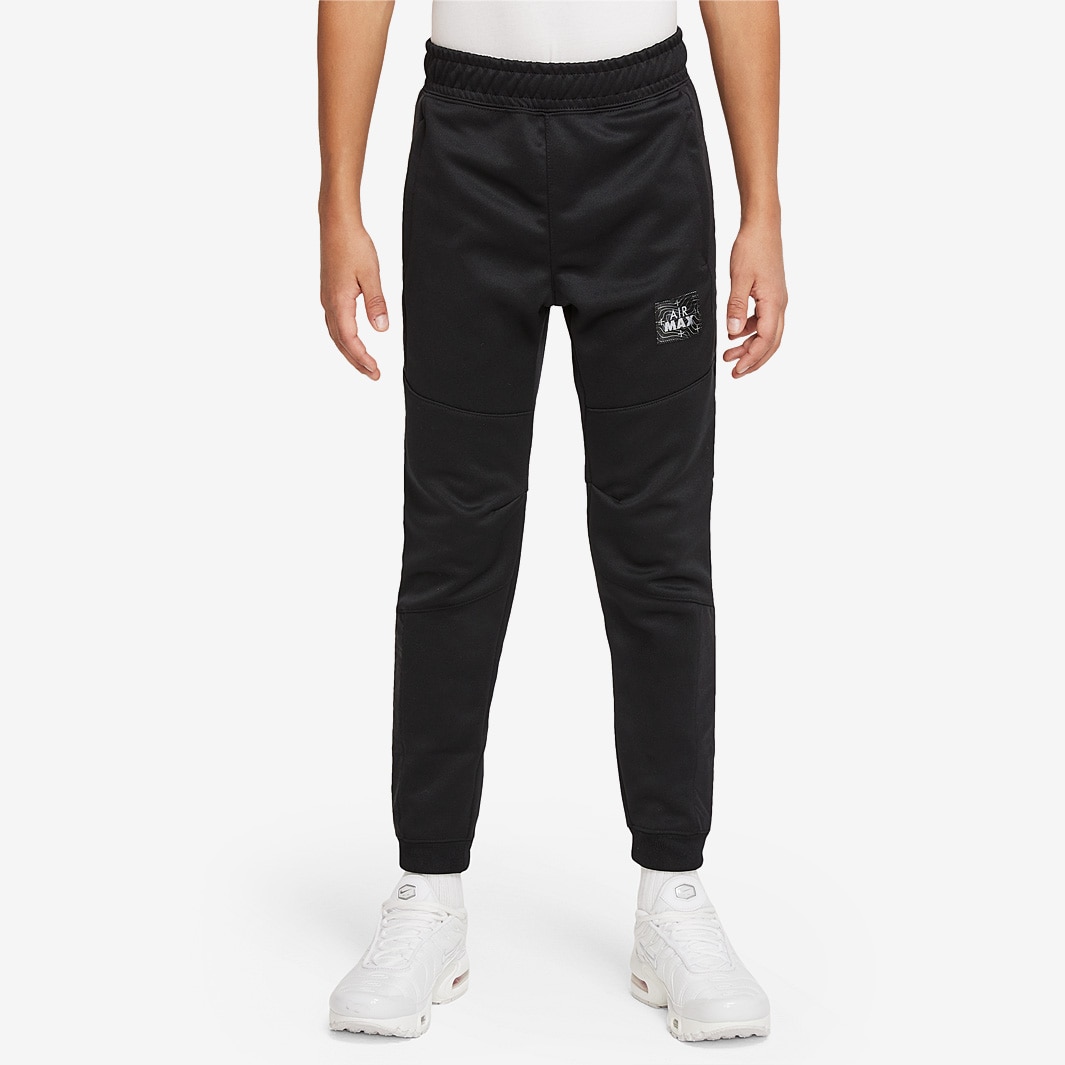 Nike Sportswear Older Kids Max Joggers (8-15 Yrs) - Black/Black/Black Bottoms - Boys Clothing | Pro:Direct Soccer