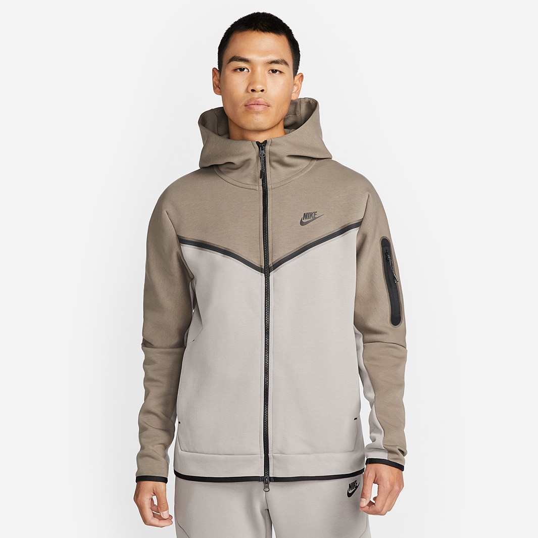 Nike Sportswear Tech Fleece Hoodie S FZ WR - Olive Grey/Enigma Stone ...