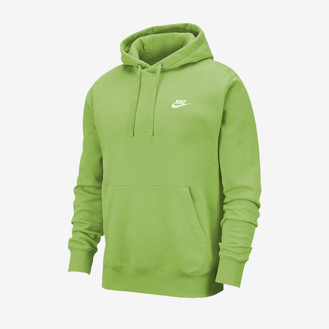 Nike Sportswear Club Fleece Pullover Hoodie - Vivid Green/Vivid Green ...