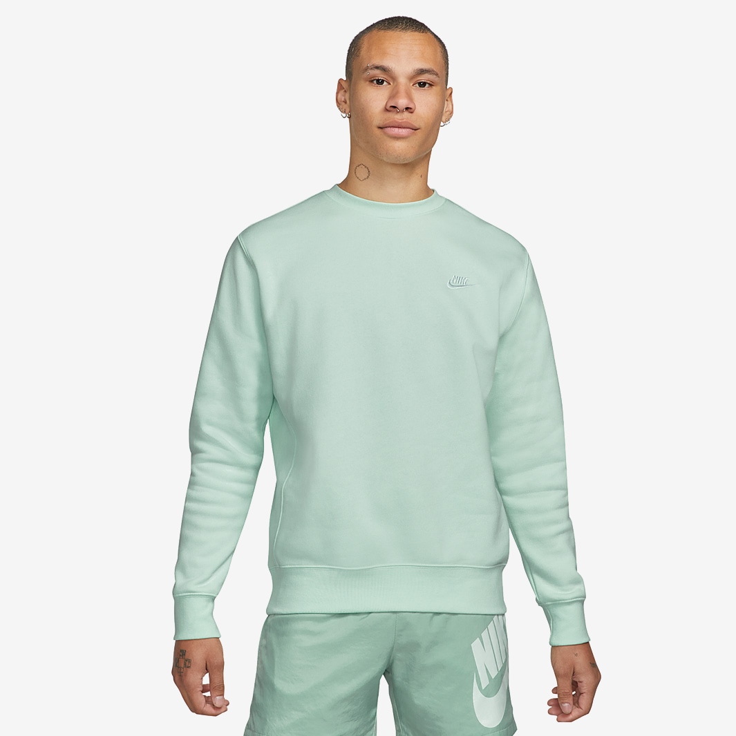 Nike Sportswear Club Fleece Crew Sweatshirt - Barely Green/White - Tops ...