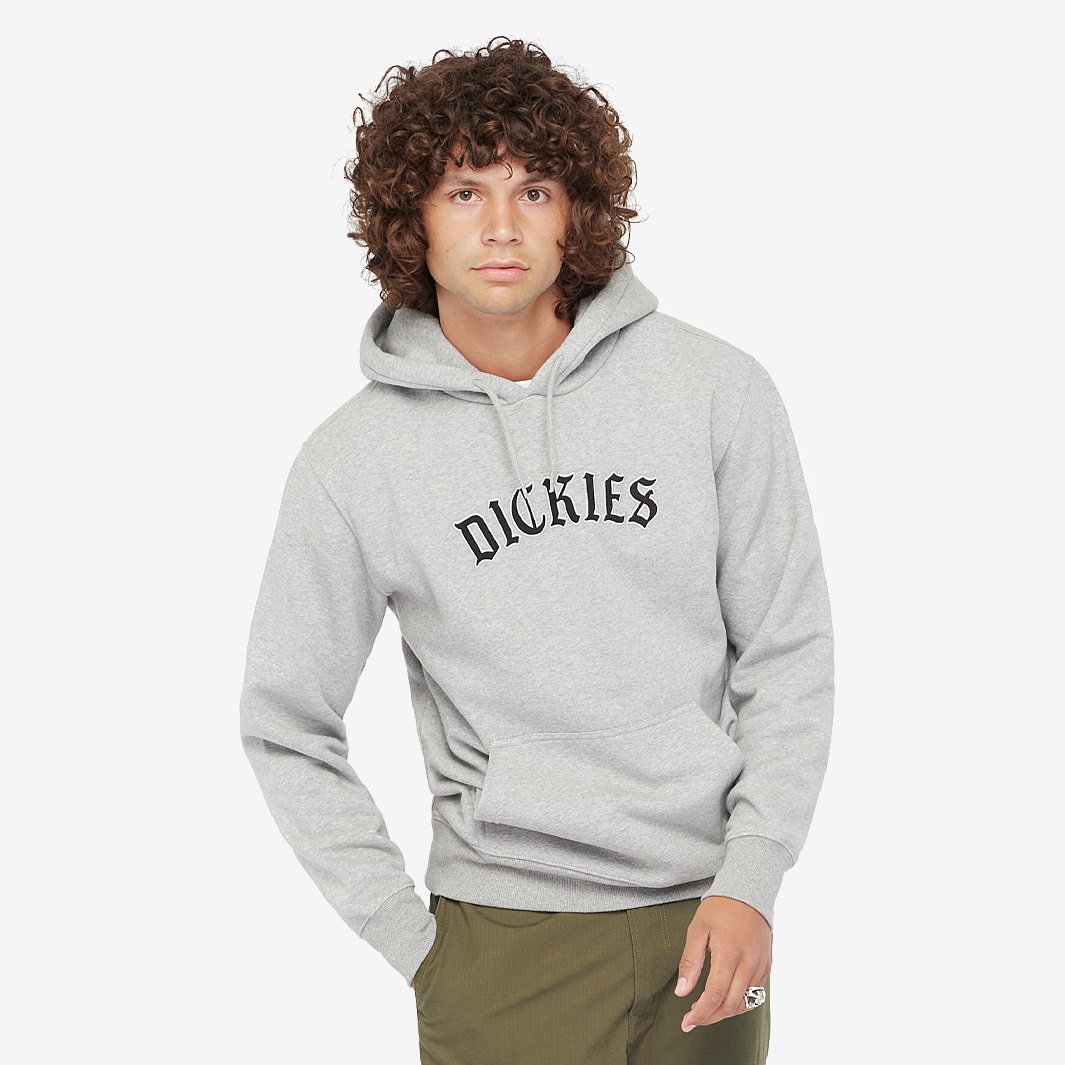 Dickies Union Springs Hoodie - Grey Melange - Tops - Mens Clothing