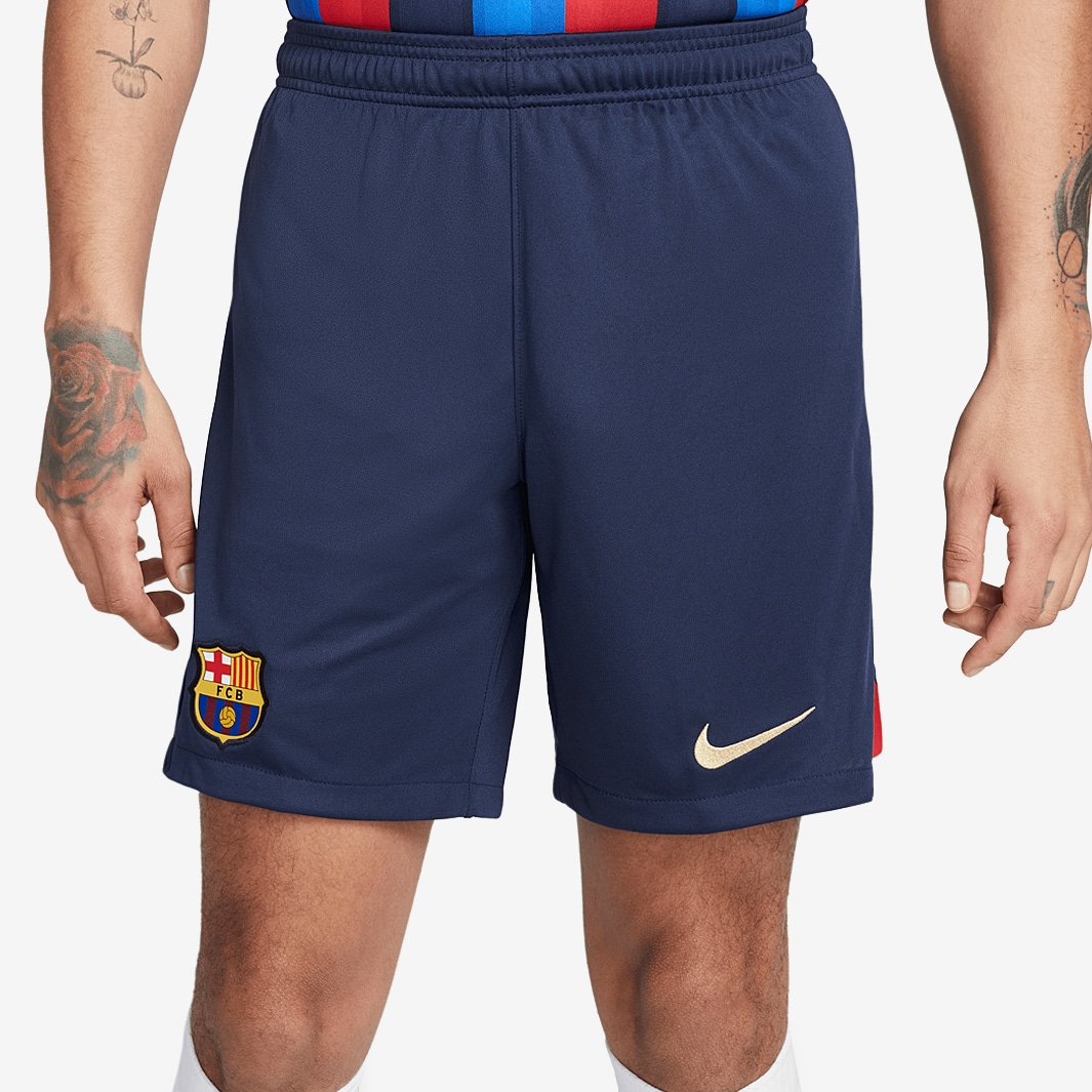 Nike FC Barcelona 22/23 Home Dri-FIT ADV Match SS Jersey - Obsidian/Sesame  - Mens Replica