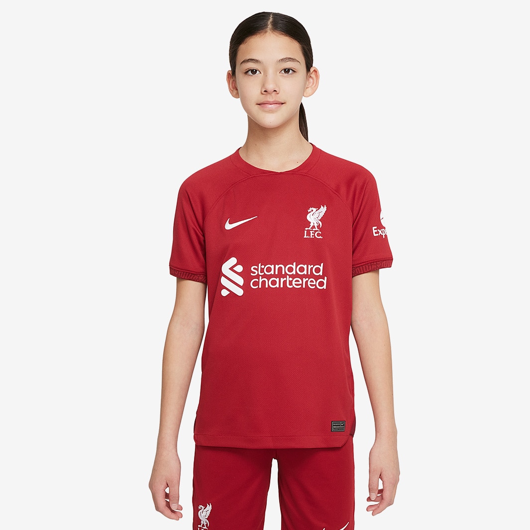Nike Liverpool 22/23 Kids Home Stadium SS Jersey - Tough Red/Team Red ...