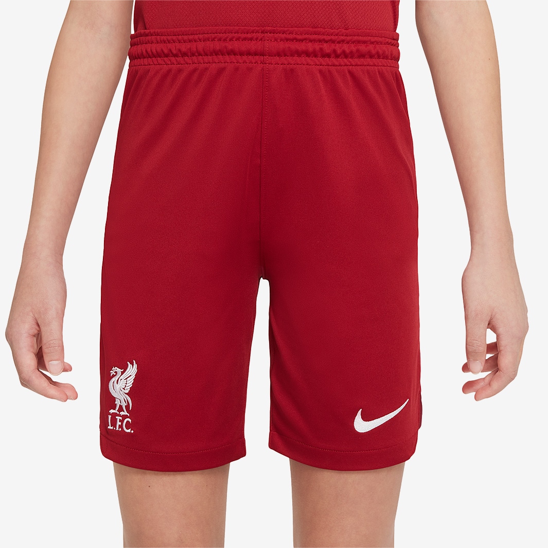 Nike Liverpool 22/23 Kids Home Stadium Short - Tough Red/Team Red/White ...