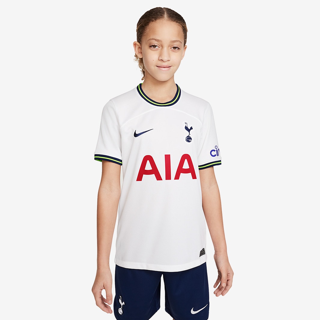 Nike Tottenham Hotspur 22/23 Kids Home Stadium SS Shirt - White/Binary ...