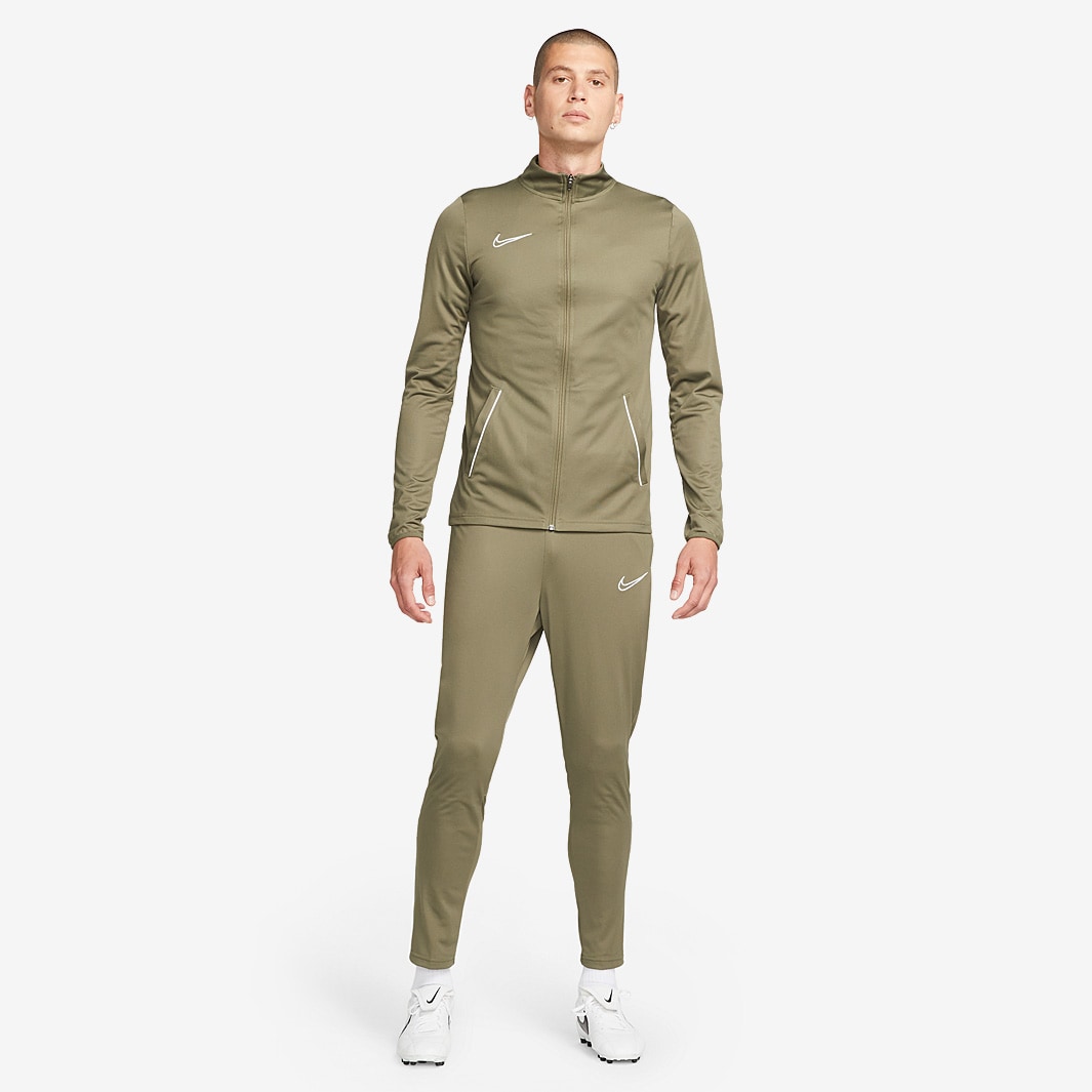 Nike Dry Academy Tracksuit - Medium Olive/White/White - Mens Clothing