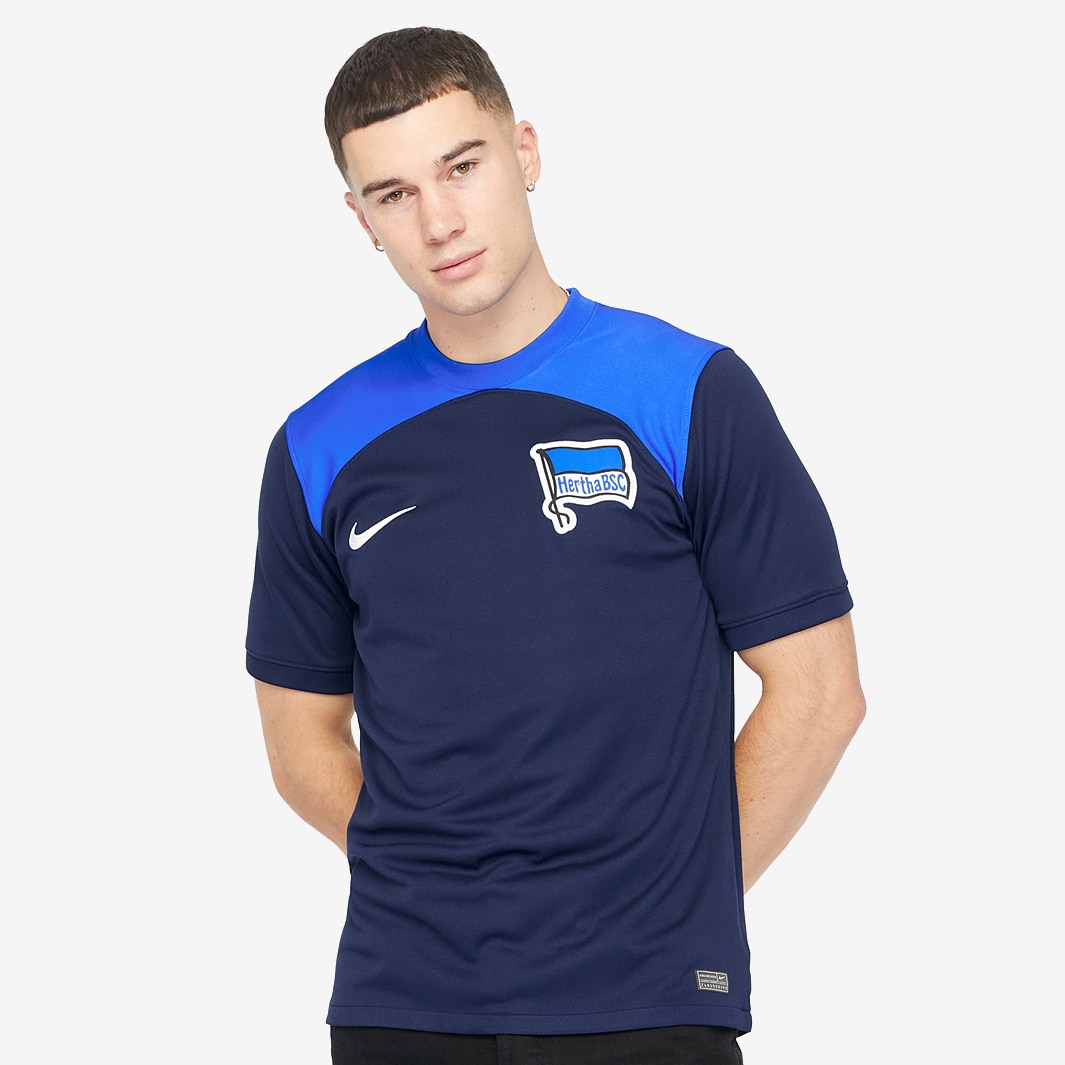 Nike Hertha Berlin 22/23 Away Stadium SS Shirt Blackened Blue