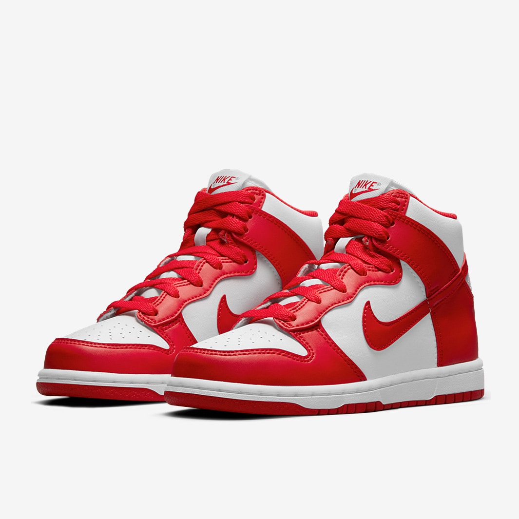 Nike Sportswear Younger Kids Dunk High (PS) - White/University Red ...