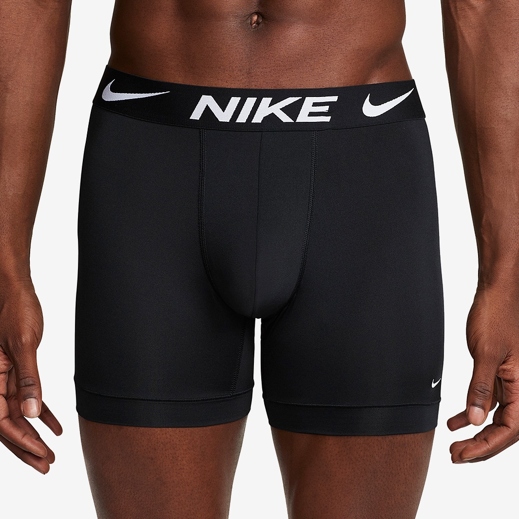 Nike Boxer Brief 3 Pack - Black/Black/Black - Mens Clothing