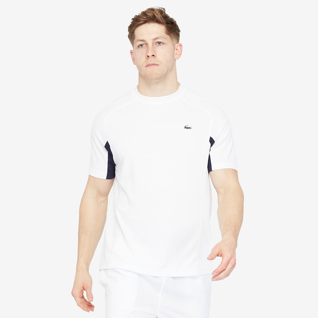 Lacoste Players Tee - White - Mens Clothing | Pro:Direct Tennis