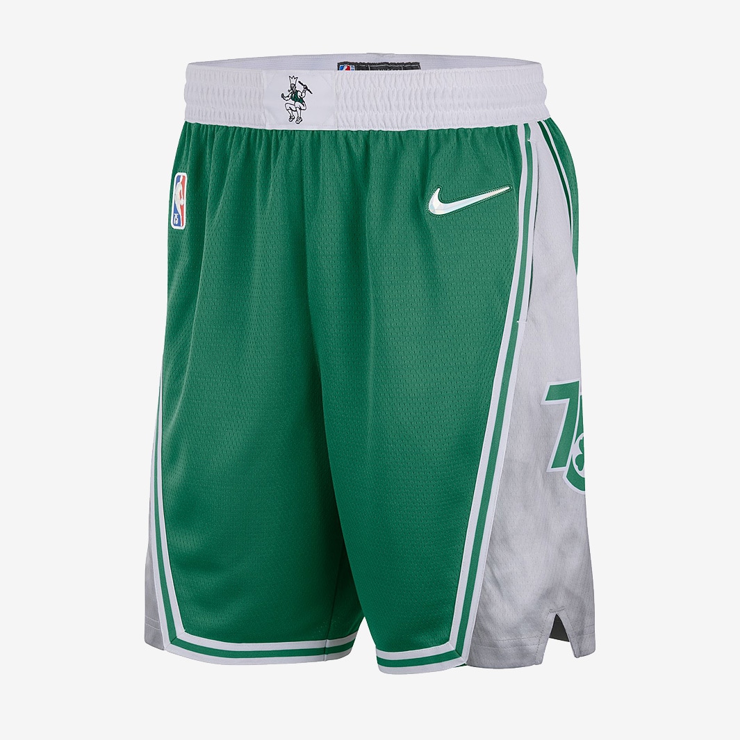 Nike NBA Boston Celtics City Edition Swingman Shorts - Clover/White ...