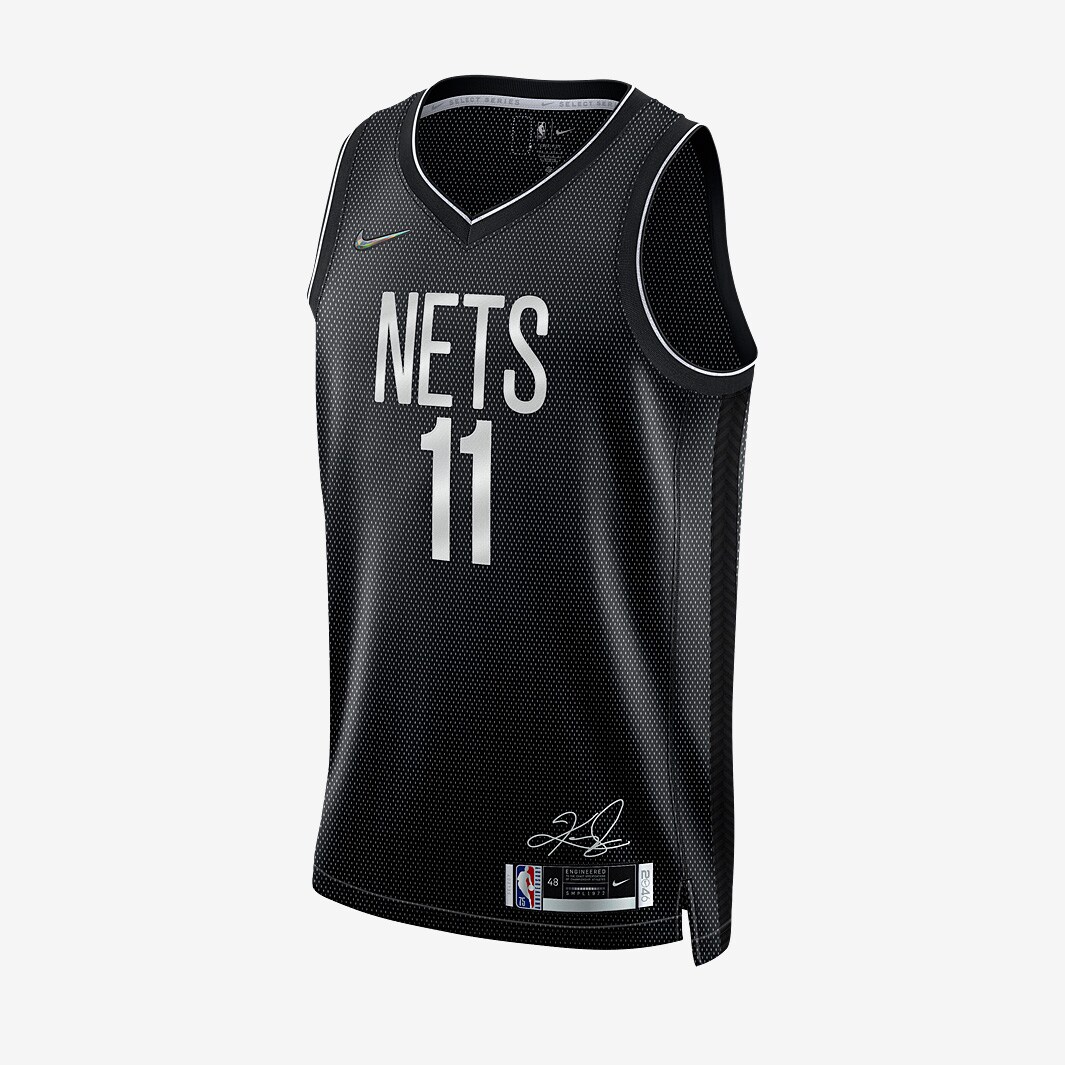 Nike NBA Brooklyn Nets Kyrie Irving Select Series Jersey - Black/FLT ...
