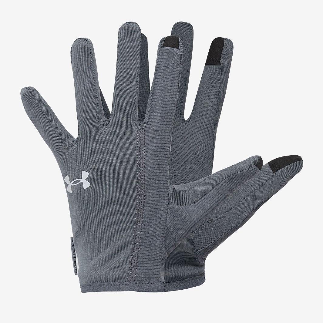 Under Armour Storm Run Liner Glove - Pitch Gray/Pitch Gray/Black Reflective  - Accessories