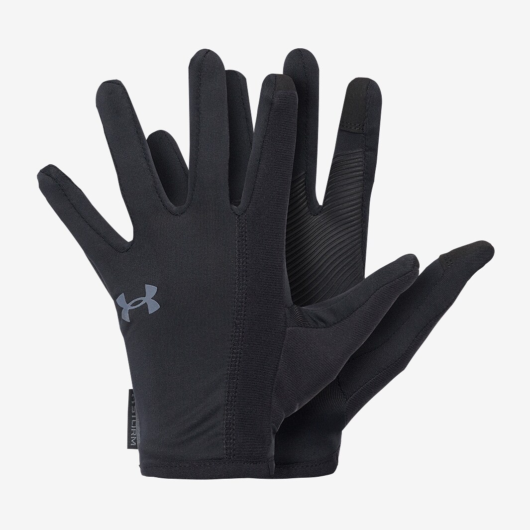 Under Armour Storm Run Liner Glove Black/Black/Black Reflective
