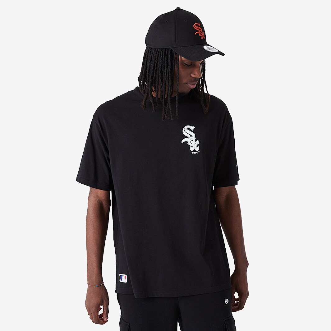 New Era MLB Chicago White Sox Oversized Tee - Black/White - Tops - Mens ...