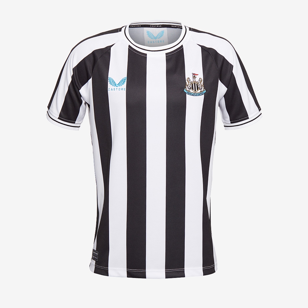 Castore Newcastle United 22/23 Kids Home Shirt - Black/White/Blue ...